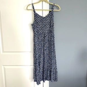 Blue flowered dress